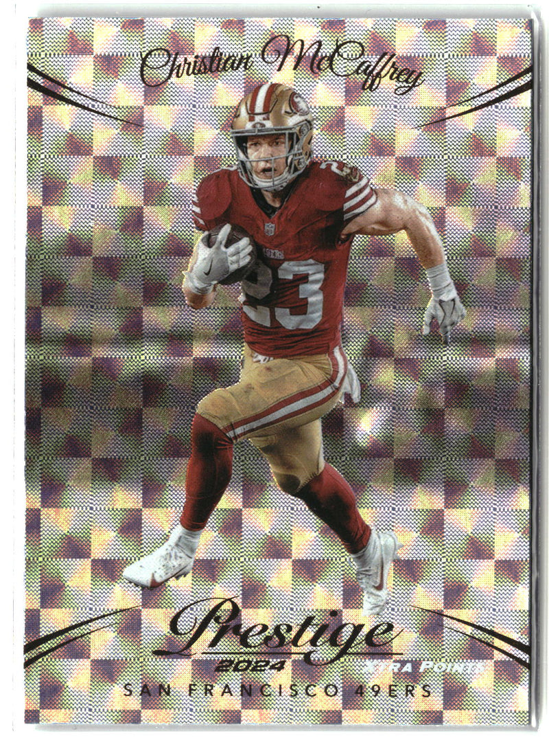2024 Panini Prestige #260 Christian McCaffrey Hyper Xtra Points-1