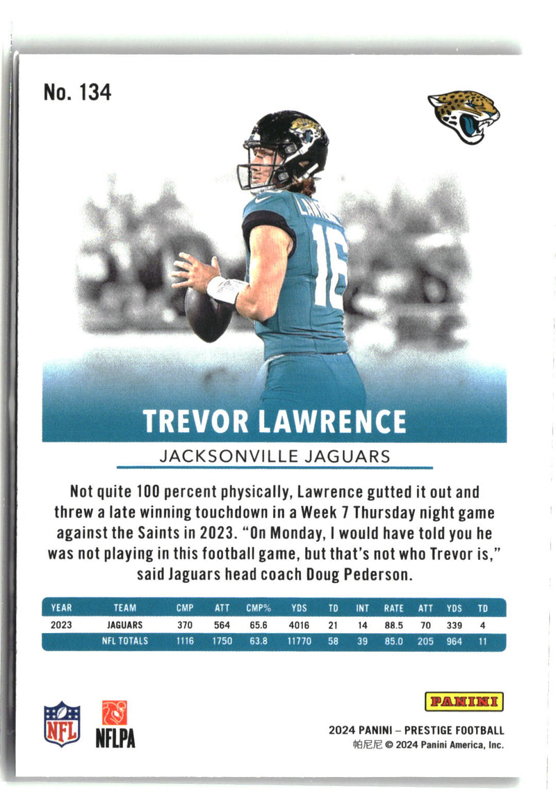 2024 Panini Prestige #134 Trevor Lawrence Hyper Xtra Points-2