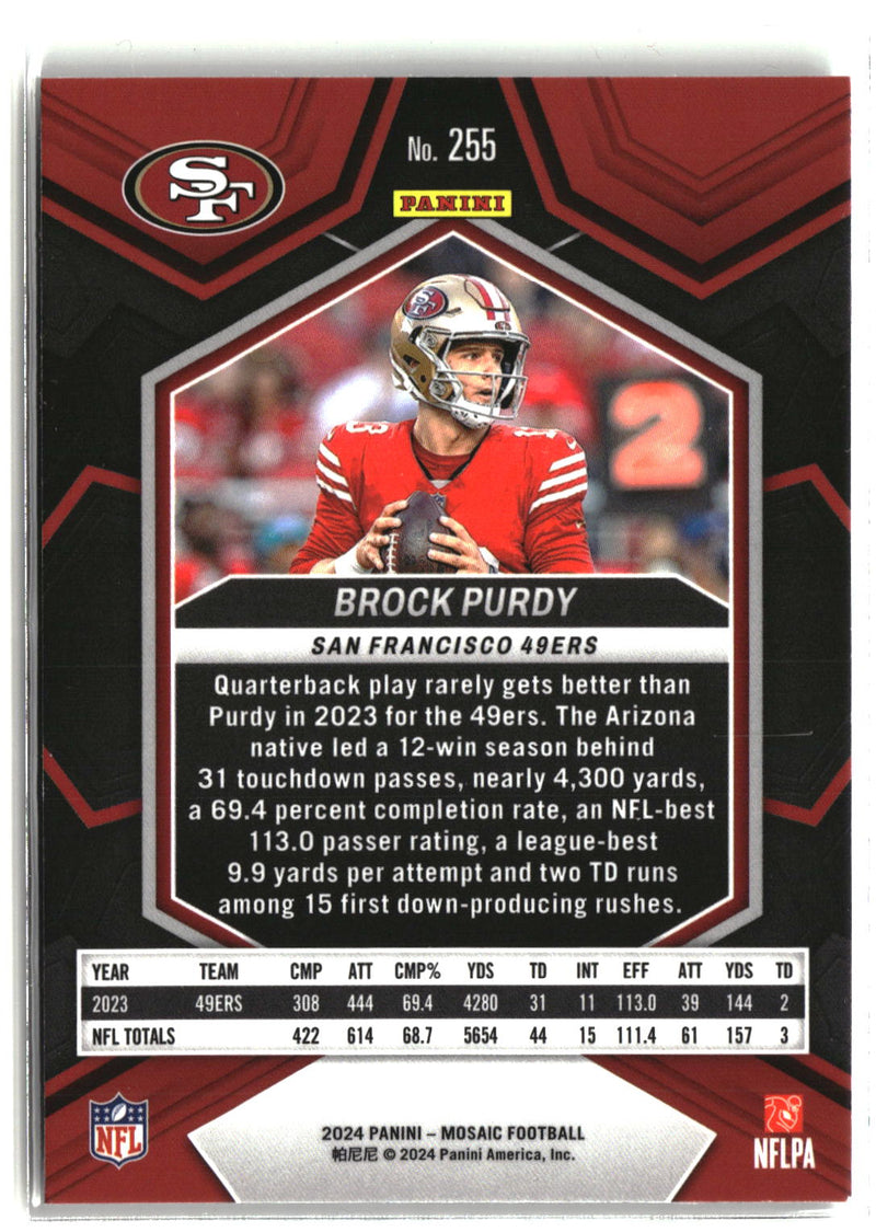 2024 Panini Mosaic #255 Brock Purdy-2