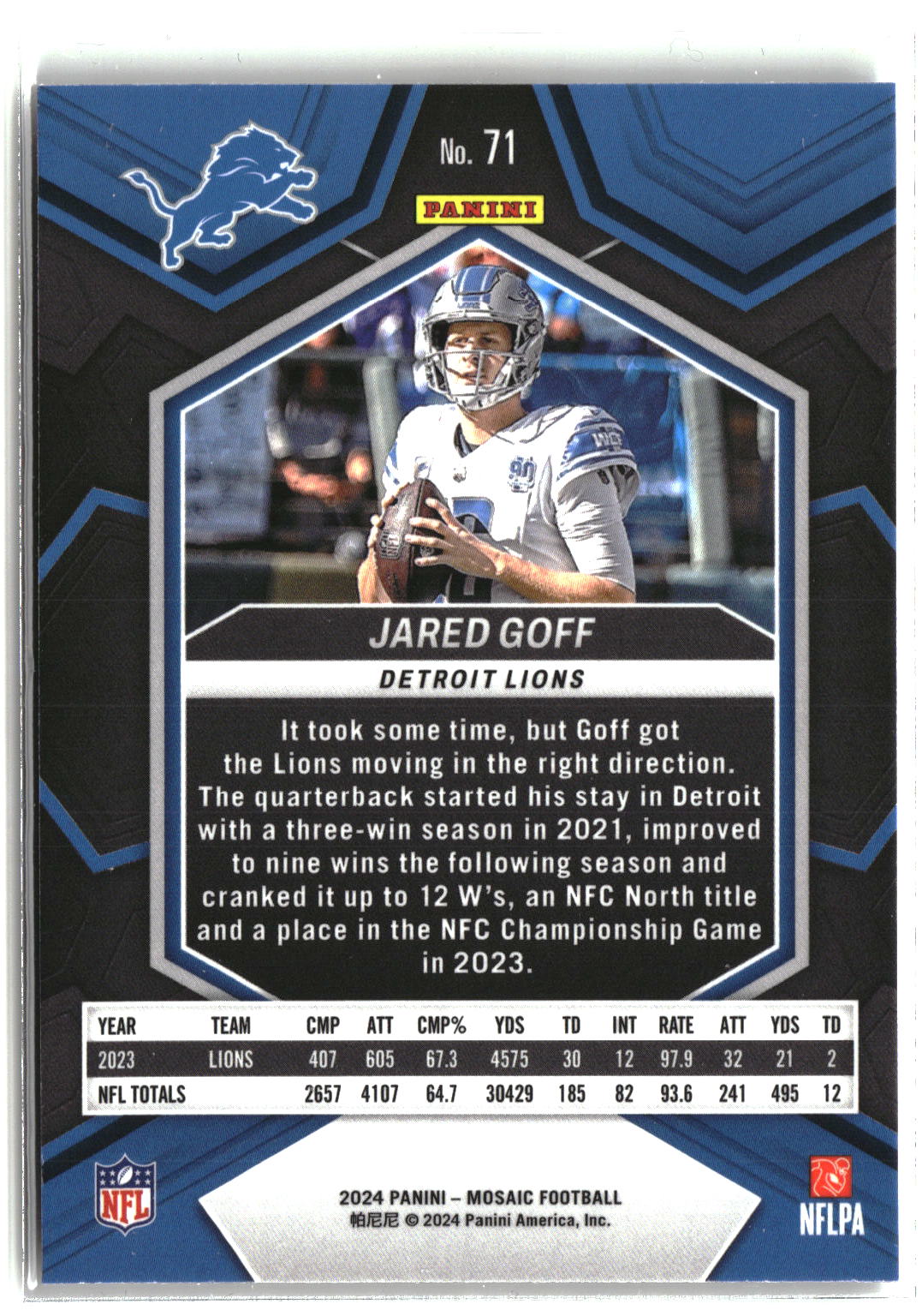 2024 Panini Mosaic #71 Jared Goff-2