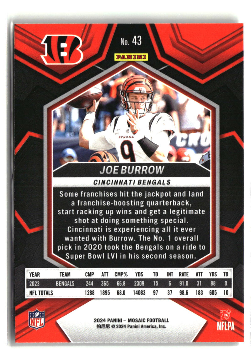 2024 Panini Mosaic #43 Joe Burrow-2