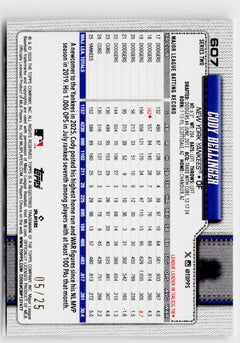 2026 Topps #607 Cody Bellinger Wood #/25-2