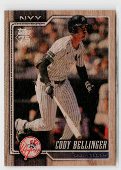 2026 Topps #607 Cody Bellinger Wood #/25-1