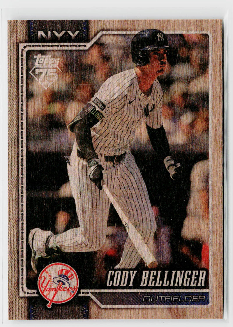 2026 Topps #607 Cody Bellinger Wood #/25-1