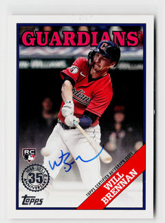 2023 Topps #88BA-WBR Will Brennan 1988 Topps Baseball 35th Autographs-1