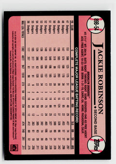 2024 Topps #89B-54 Jackie Robinson 1989 Topps Baseball 35th Series 1-2