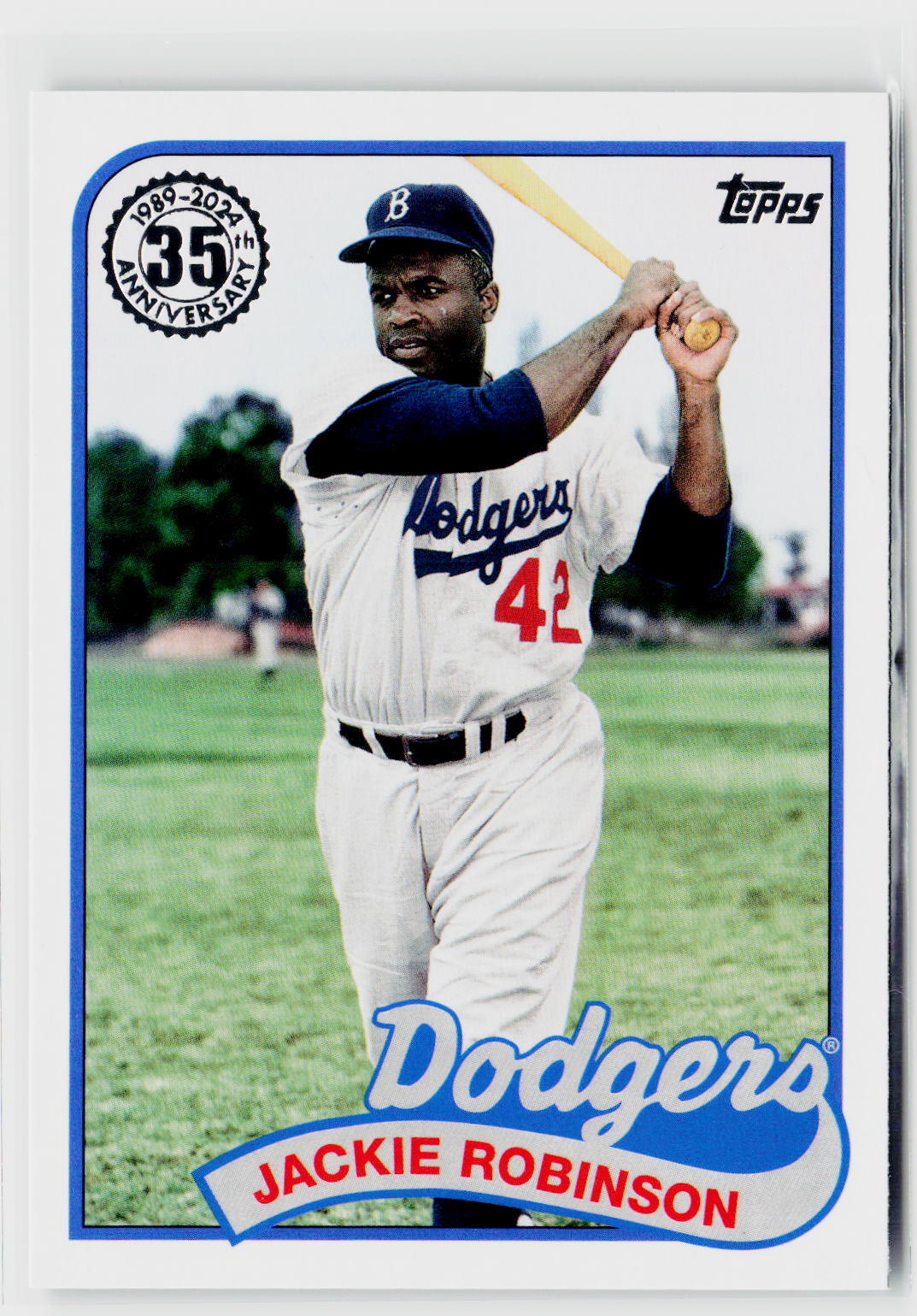 2024 Topps #89B-54 Jackie Robinson 1989 Topps Baseball 35th Series 1