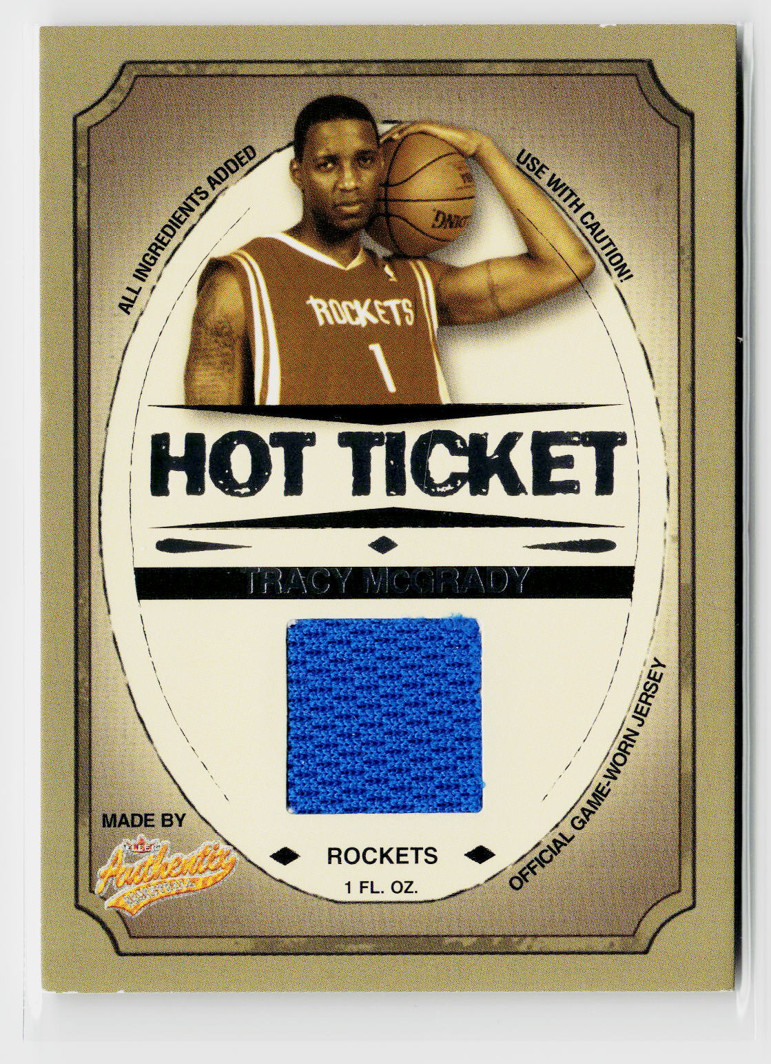 2004-05 Fleer Authentix #HT-TM Tracy McGrady Hot Ticket Jerseys #/450