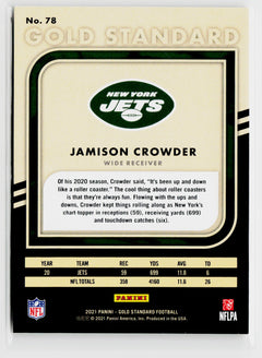 2021 Panini Gold Standard #78 Jamison Crowder #/99-2