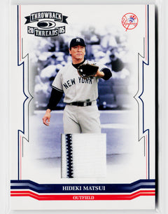 2005 Donruss Throwback Threads #127 Hideki Matsui Material Jersey #/250-1
