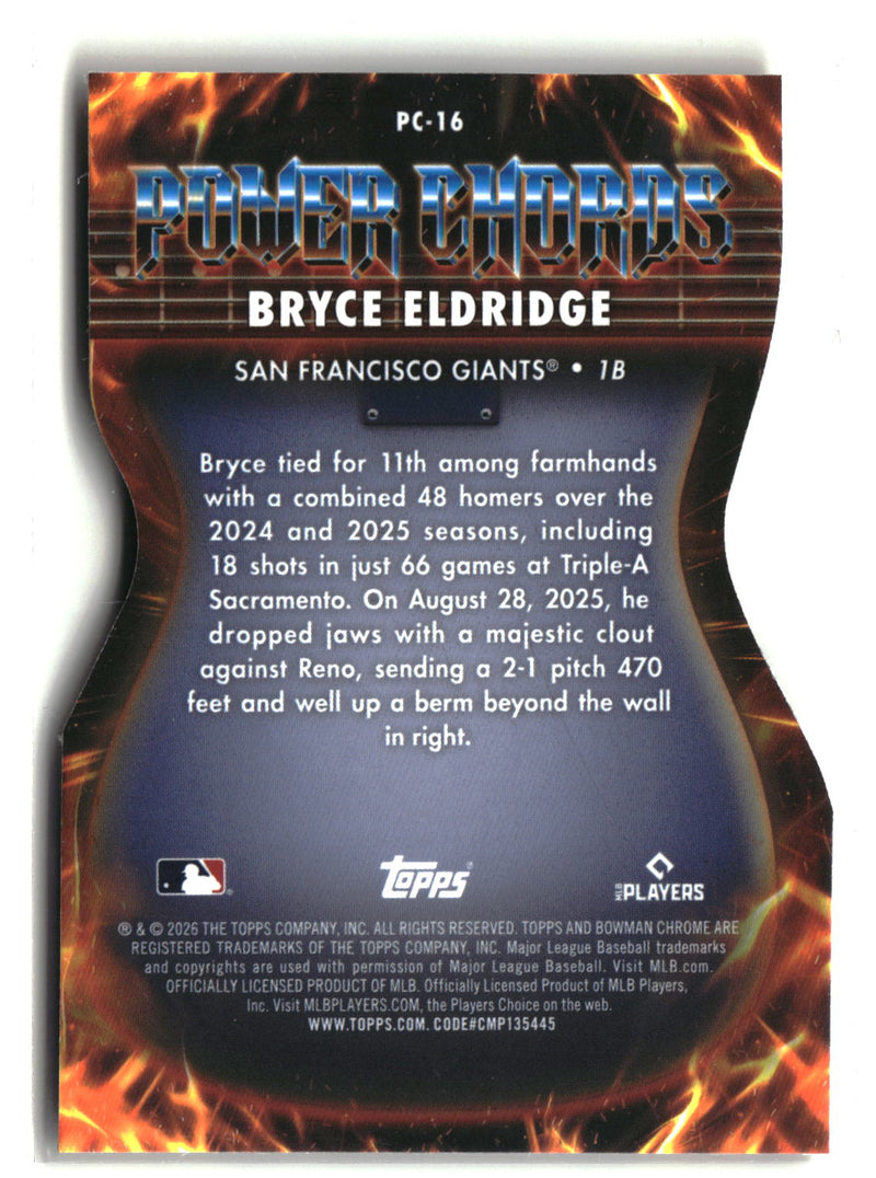 2026 Bowman #PC-16 Bryce Eldridge Power Chords-2
