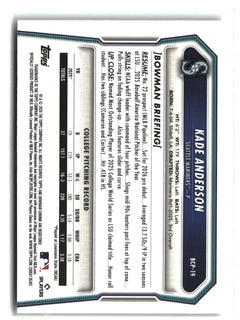 2026 Bowman #BCP-19 Kade Anderson Chrome Prospects-2