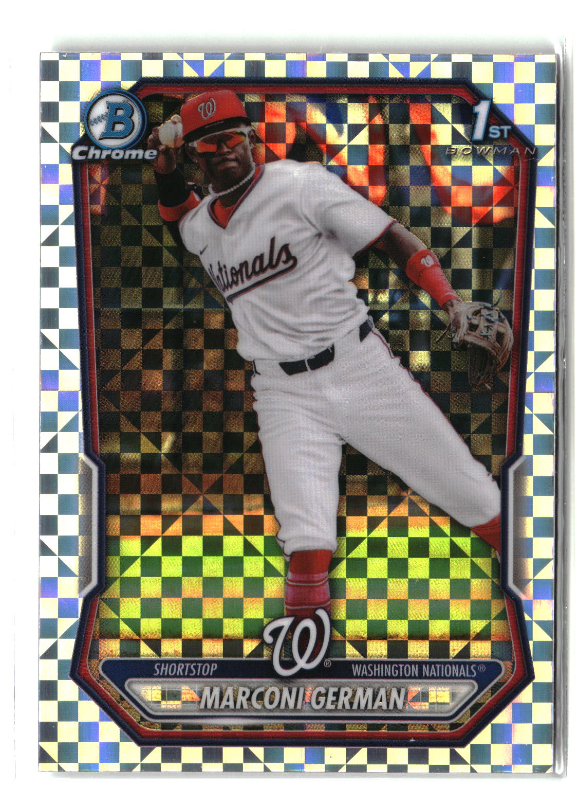 2026 Bowman #BCP-100 Marconi German Chrome Prospects X-Fractor