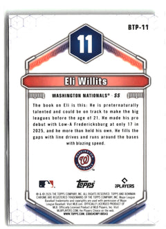 2026 Bowman #BTP-11 Eli Willits Bowman Scouts' Top 100-2