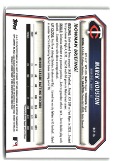 2026 Bowman #BCP-16 Marek Houston Chrome Prospects Reptilian Refractor-2