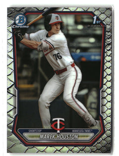 2026 Bowman #BCP-16 Marek Houston Chrome Prospects Reptilian Refractor-1