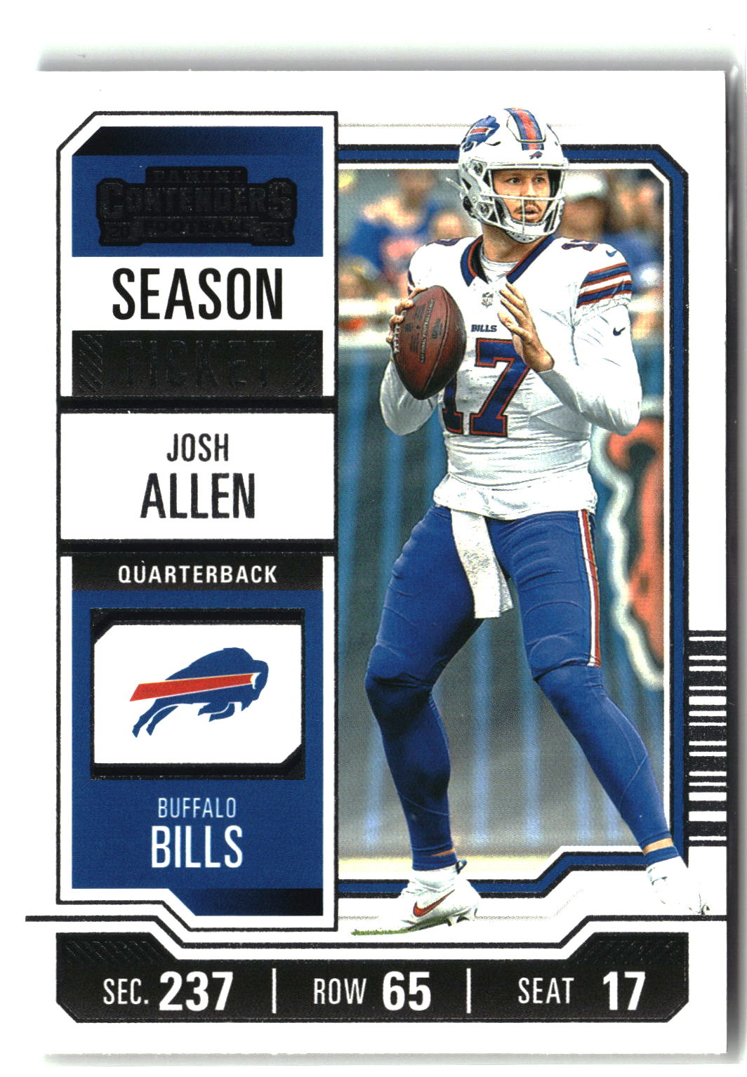 2023 Panini Contenders #11 Josh Allen Game Ticket Bronze