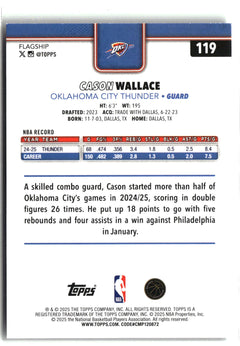 2025-26 Topps #119 Cason Wallace Crackleboard-2