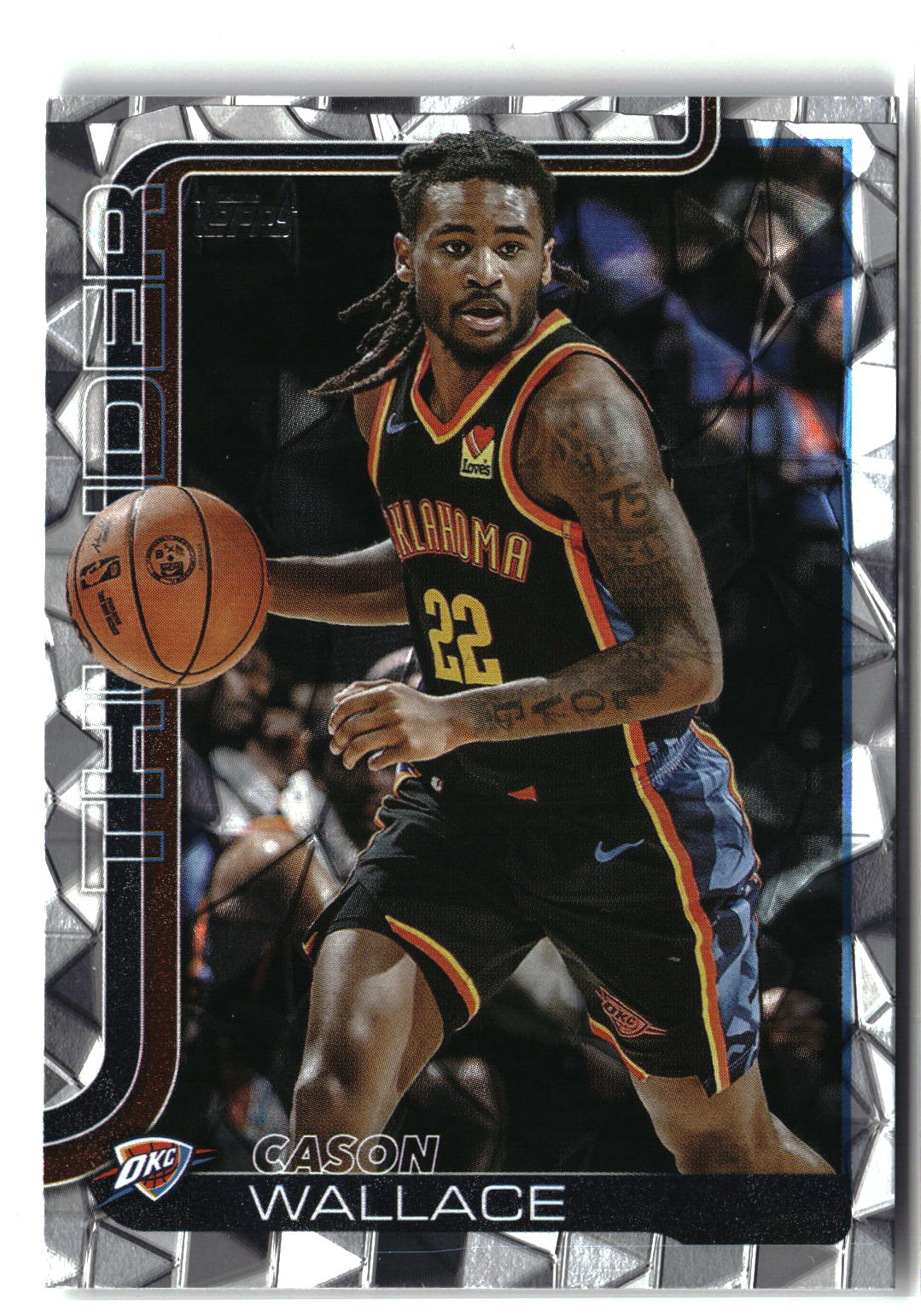 2025-26 Topps #119 Cason Wallace Crackleboard