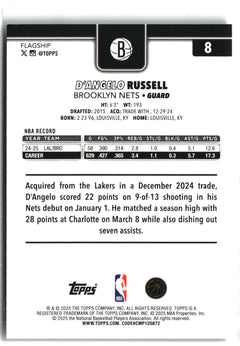 2025-26 Topps #8 D'Angelo Russell Rainbow Foilboard-2