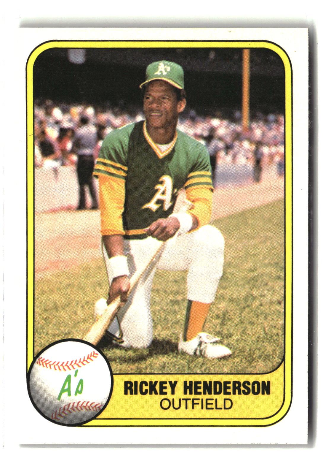 1981 Fleer #574 Rickey Henderson-1