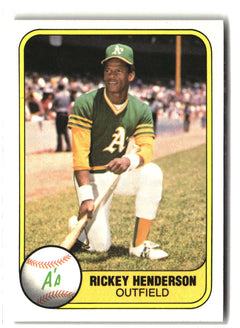 1981 Fleer #574 Rickey Henderson-1