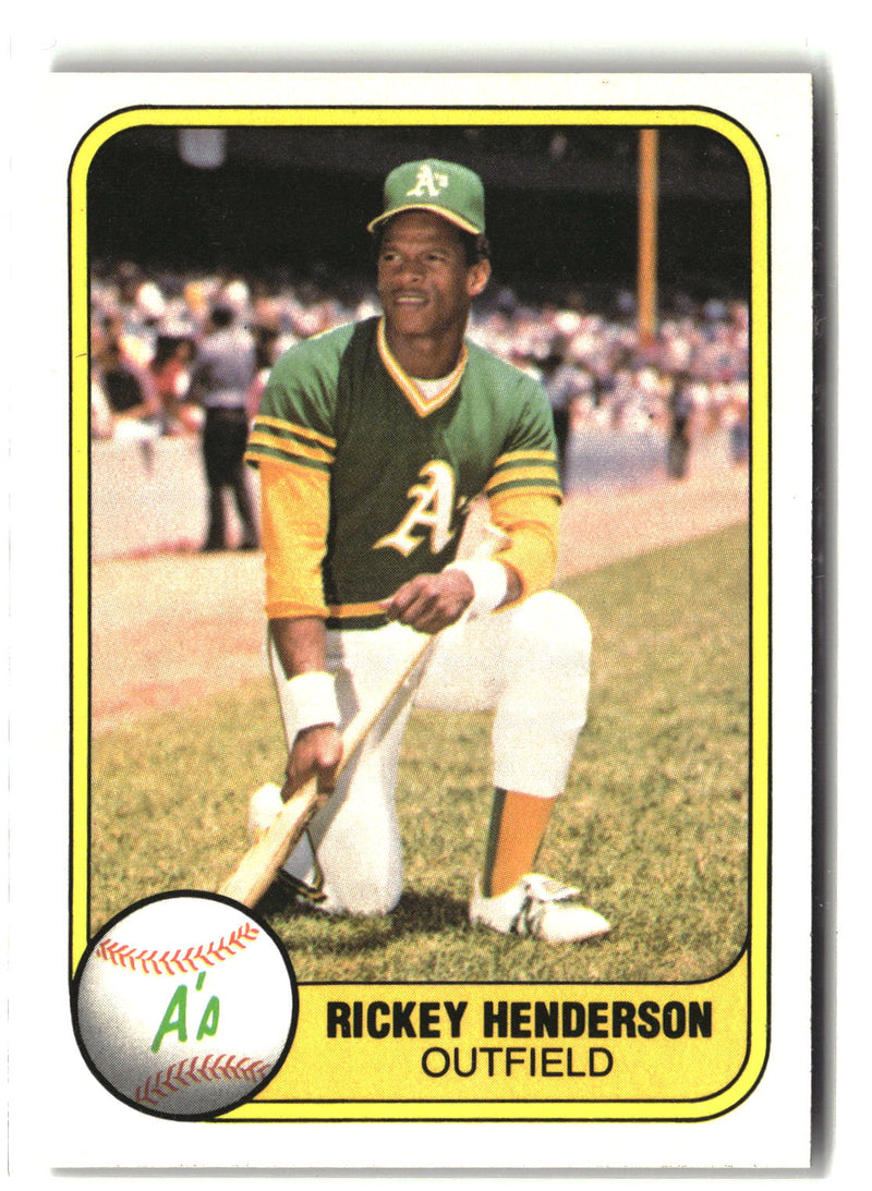 1981 Fleer #574 Rickey Henderson-1