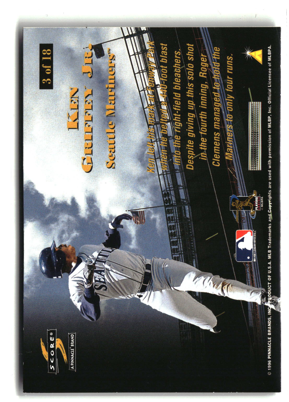 1997 Score #3 Ken Griffey Jr. Titanic Taters-2