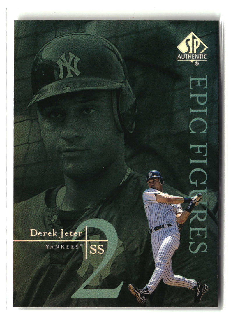 1999 SP Authentic #E18 Derek Jeter Epic Figures-1