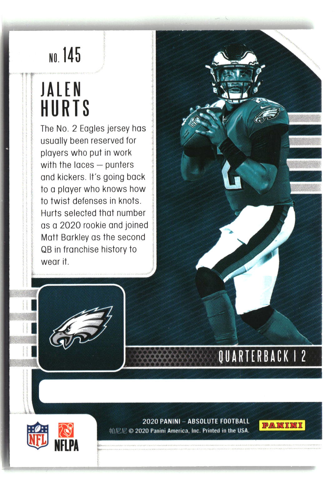 2020 Panini Absolute #145 Jalen Hurts Retail-2