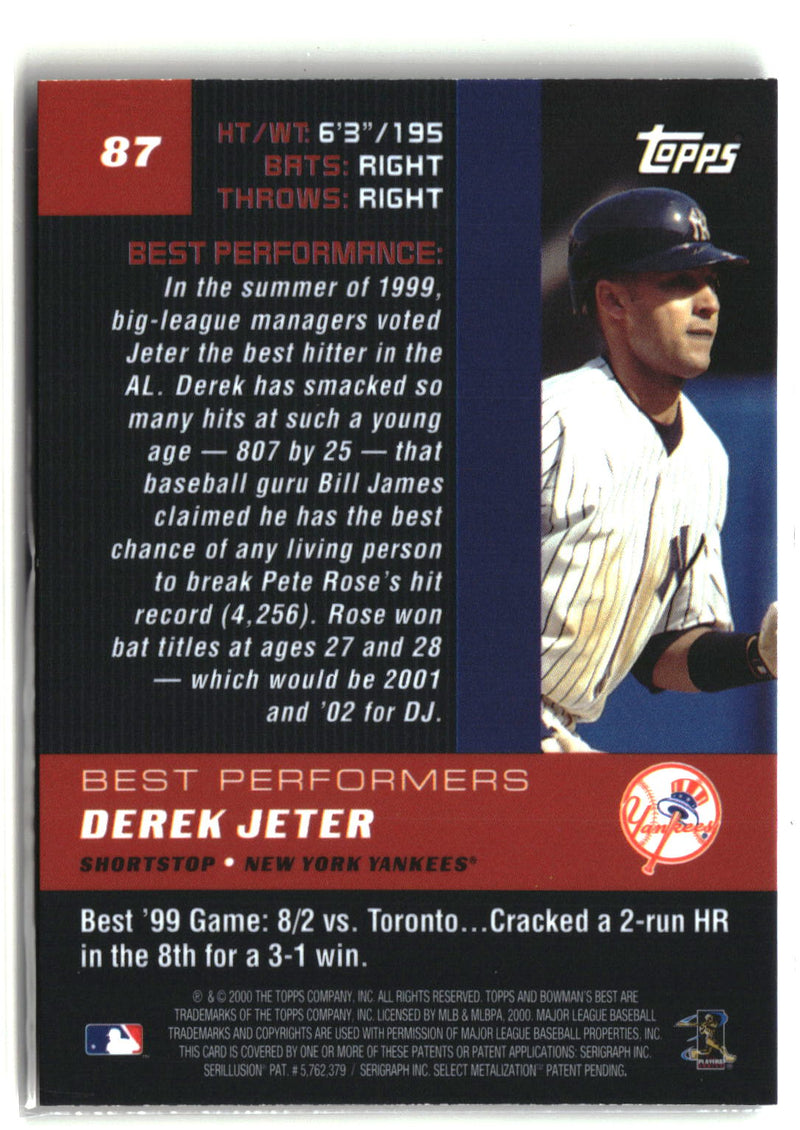 2000 Bowman's Best #87 Derek Jeter-2