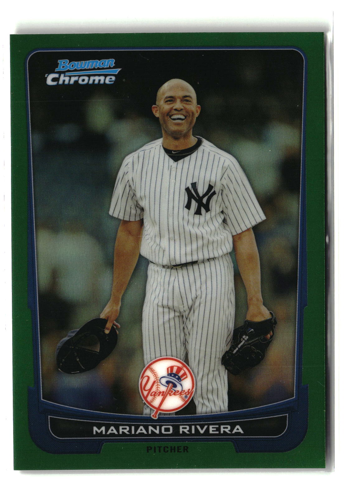 2012 Bowman Chrome #129 Mariano Rivera Green Refractors-1