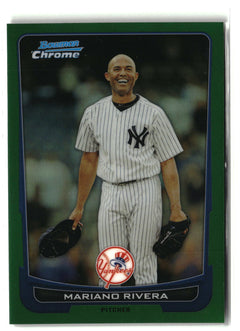 2012 Bowman Chrome #129 Mariano Rivera Green Refractors-1