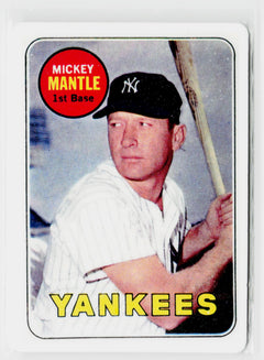 Mickey Mantle 1969 Topps Card COA Porcelain / Ceramic 1995 Hamilton Collection-5