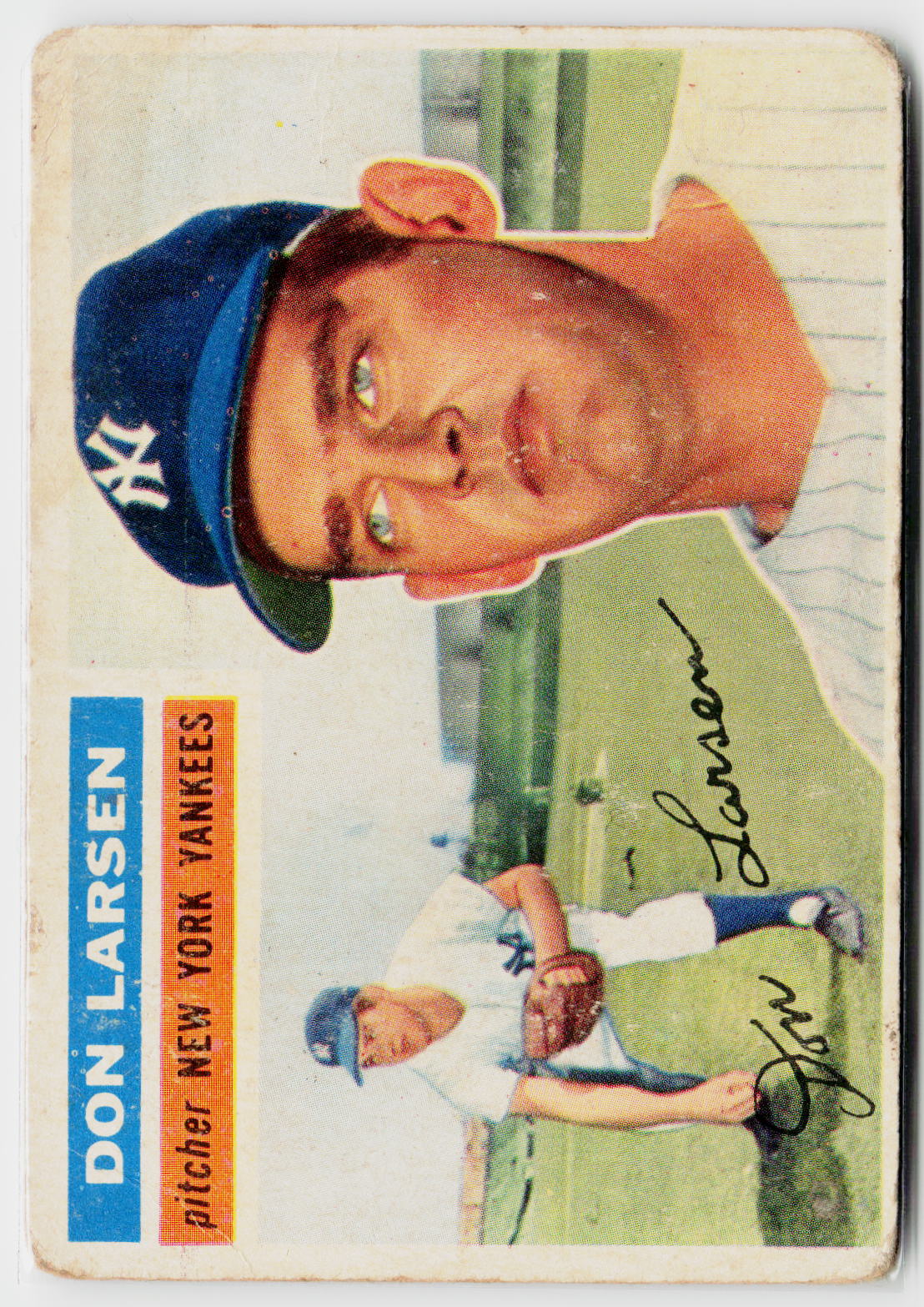 1956 Topps #332 Don Larsen-5