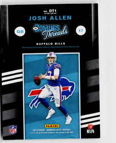 2019 Donruss Optic #DT1 Josh Allen Donruss Threads-4