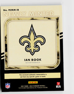 2021 Panini Gold Standard #NMM-IB Ian Book Newly Minted Memorabilia Prime #/49-2