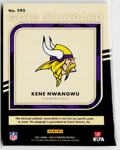 2021 Panini Gold Standard #293 Kene Nwangwu #/149-4