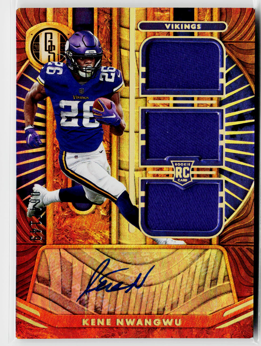 2021 Panini Gold Standard #293 Kene Nwangwu #/149-3