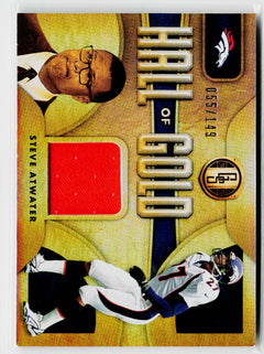 2021 Panini Gold Standard #HT-SA Steve Atwater Hall of Gold Threads #/149-3