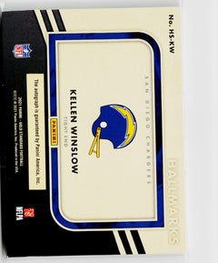 2021 Panini Gold Standard #HS-KW Kellen Winslow Hallmarks Platinum #/25-4