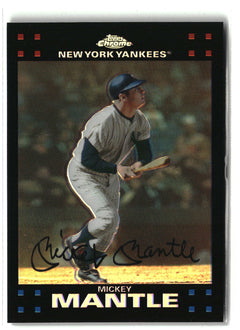 2007 Topps Chrome #4 Mickey Mantle Refractors-1
