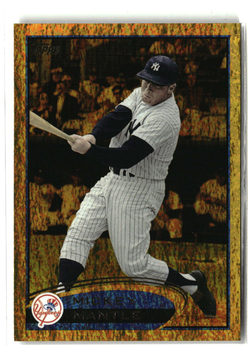 2012 Topps #7 Mickey Mantle Gold Sparkle-5