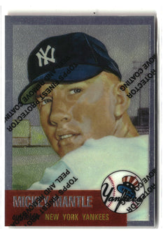 1996 Topps #3 Mickey Mantle Mickey Mantle Commemorative Reprints Finest-1