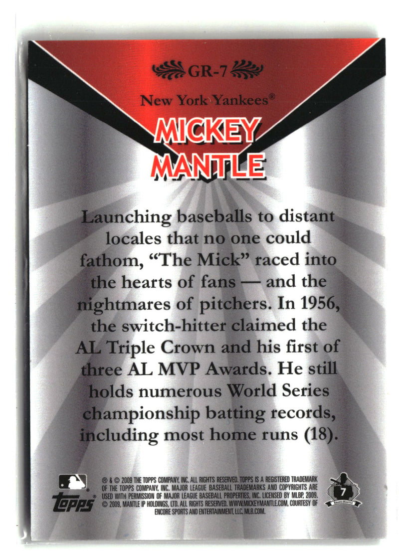 2009 Topps #GR-7 Mickey Mantle-4