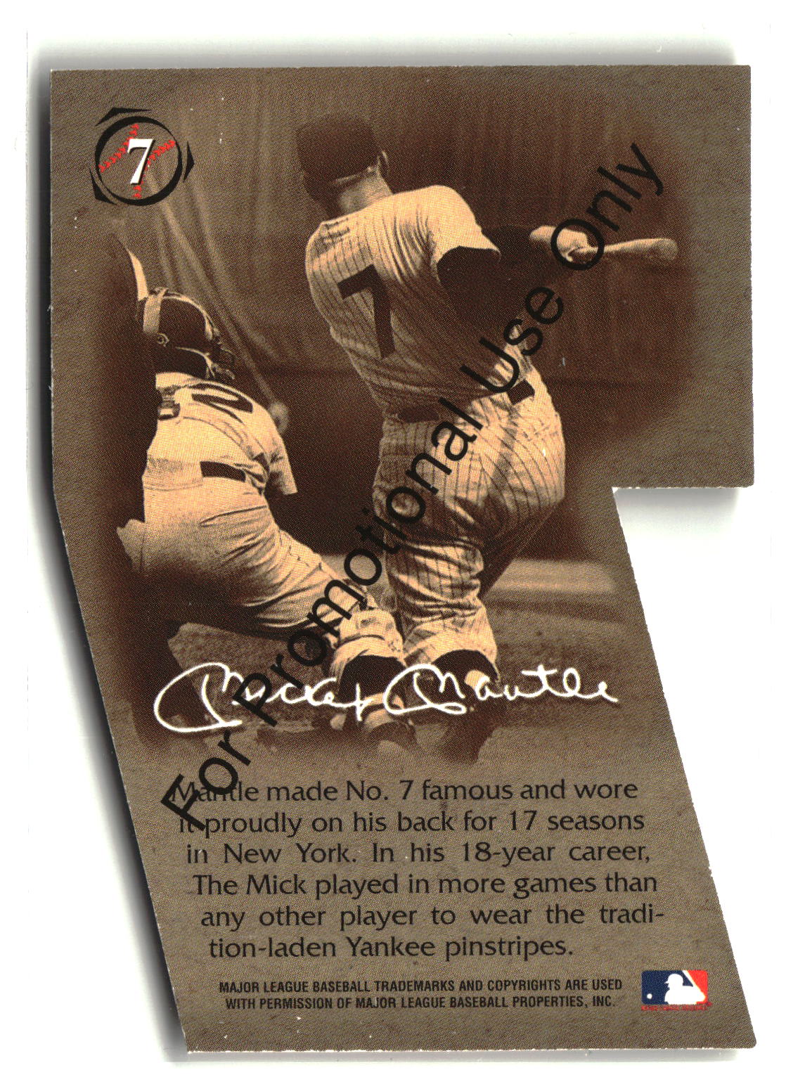 1997 Scoreboard Mickey Mantle #7 Mickey Mantle Promos-2