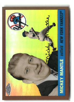 2008 Topps Chrome #MMSC52 Mickey Mantle Story Copper Refractor #/100-1