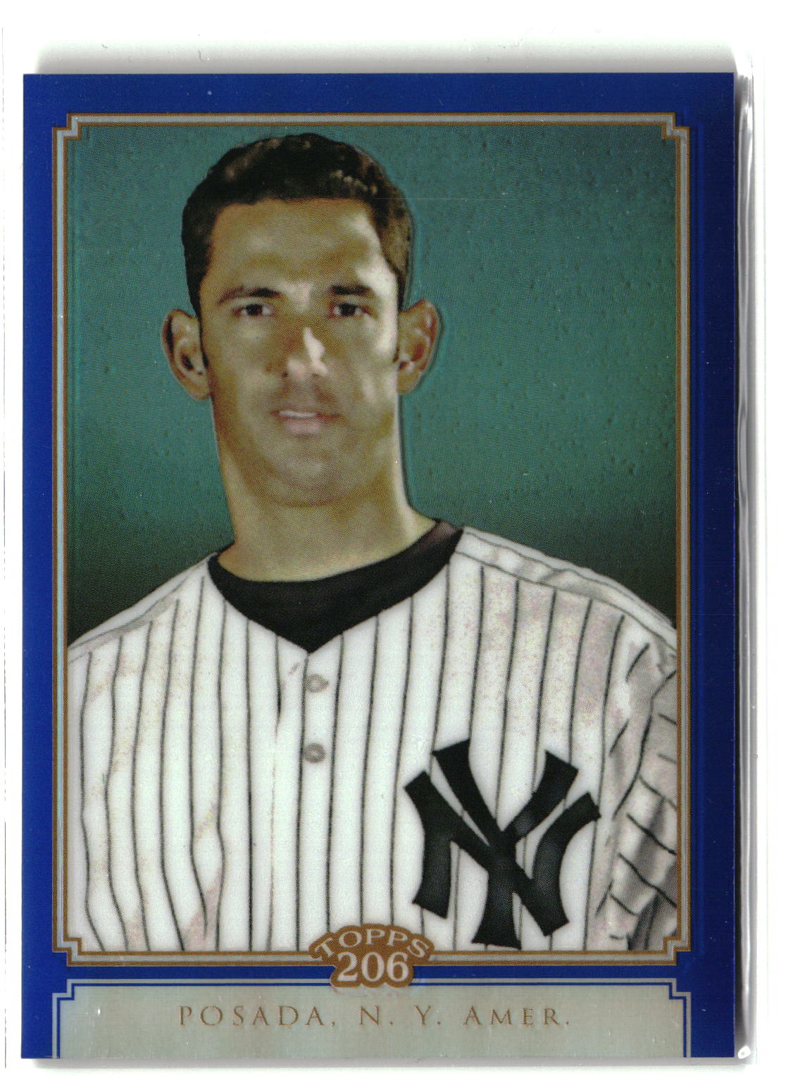 2010 Topps Chrome #TC15 Jorge Posada 206 Chrome Blue Refractors #/199-5