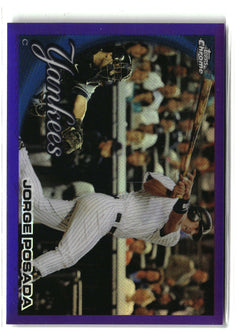 2010 Topps Chrome #37 Jorge Posada Purple Refractors #/599-1