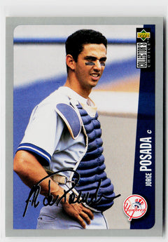 1996 Collector's Choice #636 Jorge Posada Silver Signature-1
